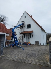 Edelstahl- Kamin Montage
