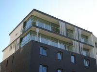Gelochte Welle + Vorhangfassade - Penthaus München