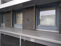 Lerchenau - Wellfassade Detail Fenster