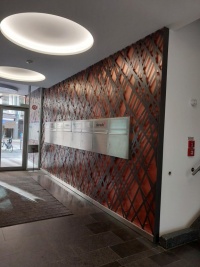 Stabfassade DB 703 + Alucobond Kupfer